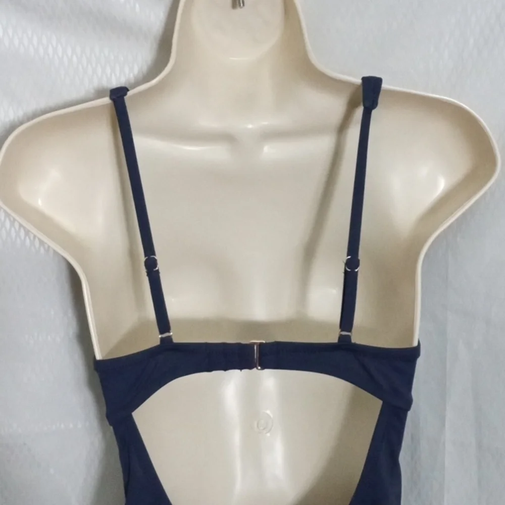 Shade Shore Women's One Piece Swimwear, S 4-6, Navy, NWT